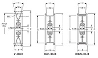 Idler Pulley Units - Dimensions