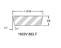 Belt - Model 301E Spring-Loaded Driver Pulleys