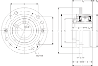 Part Number QACW15A070S Single Concentric Piloted Flange Cartridge On