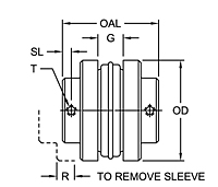 Dimensional Drawing - S-Flex S Type Coupling