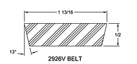 Belt - Model HM-7 Adjustable Driver Pulleys