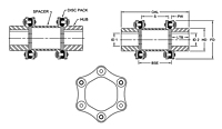 SX-6 Type Industrial Coupling Hubs - Metric-2