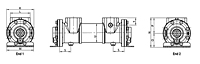 1-Pass Model Oil Coolers, BNZ Series - Metric-More Dimensions