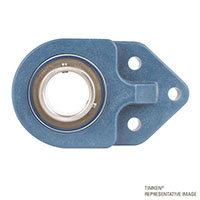 timken-flange-mounted-ball-bearing-unit-blue-poly-3-bolt-BFB206-NLH-SUC206-insert-IP69K-F-seal-front