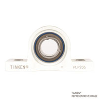 timken-pillow-block-mounted-ball-bearing-unit-white-poly-2-bolt-PLP206-SUC206-insert-IP69K-F-seal-front