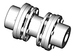 DI-6 Type Drop-In Center Industrial Coupling Standard Hub Bolt Kits - Metric