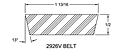 Belt - Models 12905, 12907 Spring-Loaded Driver Pullyes