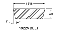Belt - Models 21901, 21902, 21903 Spring-Loaded Driver Pulleys