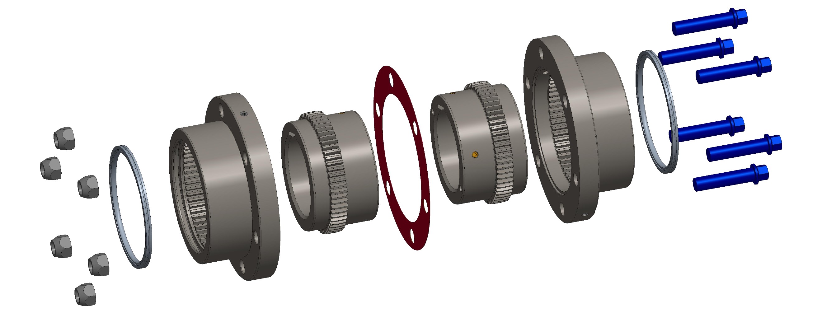 Accessory Kits for Lovejoy Flanged HercuFlex Gear Coupling Types 