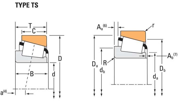 Part Number Y30310, Tapered Roller Bearings - Single Cups - Metric 