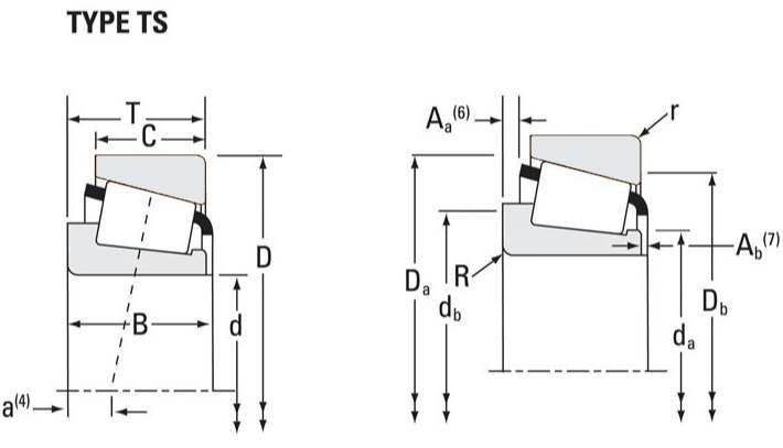 Part Number 342-S - 332, Tapered Roller Bearings - TS (Tapered