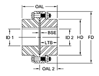 FRR Type Gear Coupling Diagram