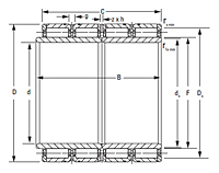 Four-Row Cylindrical Roller Bearing - RX-10-2