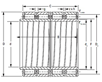 Four-Row Cylindrical Roller Bearing - RX-6-2