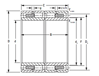 Four-Row Cylindrical Roller Bearing - RY-2,3-2