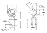 HXAW-ET-10 & HXAG-ET-10 Female Rod Ends