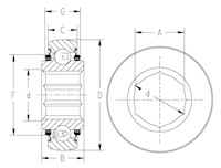Hex-Bore-Bearings_CY_Type2_2D_Line_Drawing