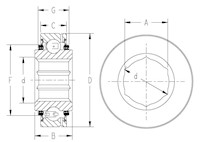 Hex-Bore-Bearings_CY_Type3_2D_Line_Drawing