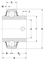 Insert - Set Screw - GY Line Drawing