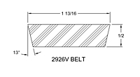 Belt - Model 303E Spring-Loaded Driver Pulleys