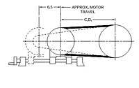 Motor Base - Models 3075B, 3100B, 3150B Spring-Loaded Driver Pulleys