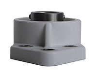 PolyThreeBoltFlangeWithStainlessSteelInsert-S