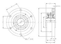 TAAFK Round SRB Solid Block Catalog - Line Drawing