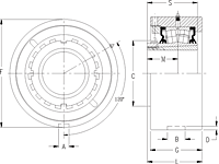 Tapered Adapter Cartridge Block - Dimensional Drawing