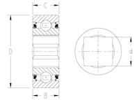 TRI-PLY SEAL SERIES NON-RELUB_CY_OD_Square_Type2_2D_Line Drawing