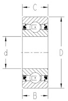 TRI-PLY SEAL SERIES NON-RELUB_CY_OD_Square_Type2_2D_Line_Drawing