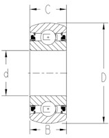 TRI-PLY SEAL SERIES NON-RELUB_SP_OD_Square_Type2_2D_Line_Drawing