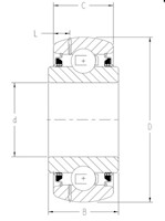 TRI-PLY SEAL SERIES RELUBRICATABLE TYPE_Round_Type1_2D_Line_Drawing