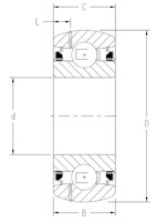 TRI-PLY SEAL SERIES RELUBRICATABLE TYPE_Round_Type4_2D_Line_Drawing