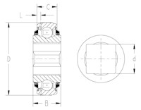 TRI-PLY SEAL SERIES RELUBRICATABLE TYPE_Square_Type2_2D_Line_Drawing