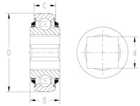 TRI-PLY SEAL_SERIES NON-RELUB_SP_OD_Square_Type1_2D_Line_Drawing