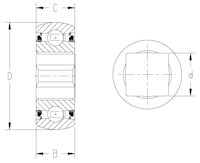 TRI-PLY SEAL_SERIES NON-RELUB_SP_OD_Square_Type2_2D_Line_Drawing