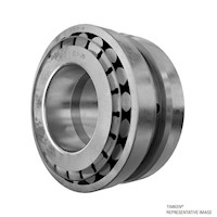 Timken--Double-Cup-Assembly-Taper-Roller-Bearing-Style-3-Groove-8-Holes-CouterHole-Left-Angle-View