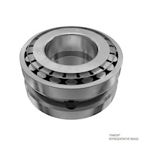 Timken--Double-Cup-Assembly-Taper-Roller-Bearing-Style-3-Groove-8-Holes-CouterHole-Top-Angle-View