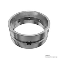 Timken--Double-Cup-Taper-Roller-Bearing-Style-3-Groove-8-Hole-CounterHole-Top-Angle-View