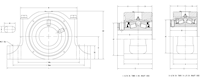 Type ESA Single Collar Pillow Block-2Bolt_Dimensions