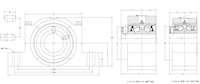 Type ESA Single Collar Pillow Block-4Bolt_Dimensions