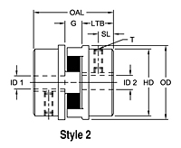 L Type - Jaw Couplings Style2