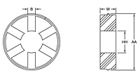 Snap Wrap Flexible Spiders - Metric