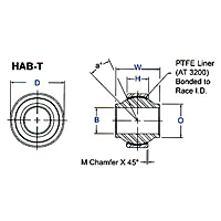 HAB-T Dimensional Drawing