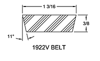 Belt - Models 21901, 21902, 21903 Spring-Loaded Driver Pulleys