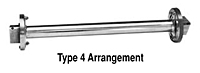 Deltaflex Series Flex-Link Coupling Delta Hubs, Type 4 - Floating Shaft Type - Imperial