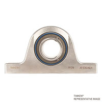 timken-pillow-block-mounted-ball-bearing-unit-machined-stainless-2-bolt-AP206-NLH-SUC206-insert-IP69K-F-seal-front