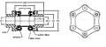 DI-6 Type Drop-In Center Industrial Coupling Hubs - Metric-2