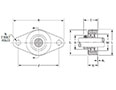 Mounted Bearings 2-bolt flanged eccentric LFST