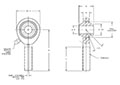 HXAM-E-10 & HXAB-E-10 High Misalignment Series Male Rod Ends